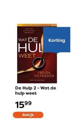 The Read Shop De Hulp 2 - Wat de hulp weet aanbieding