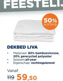 TotaalBED Dekbed Liva bamboe | all year aanbieding