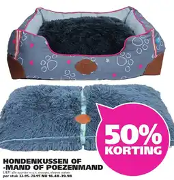 Ranzijn HONDENKUSSEN OF -MAND OF POEZENMAND aanbieding