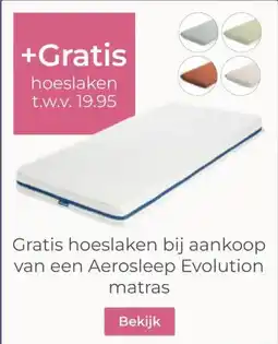 Prenatal Gratis hoeslaken bij aankoop van een Aerosleep Evolution aanbieding