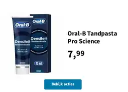 Plein.nl Oral-B Tandpasta Pro Science aanbieding