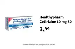 Plein.nl Healthypharm Cetirizine 10 mg 30 aanbieding