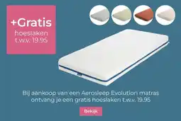 Prenatal Bij aankoop van een Aerosleep Evolution matras ontvang je een gratis aanbieding
