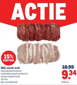 Makro BBQ-steaks bulk aanbieding