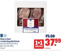 Makro Metro Chef runderkogelbiefstuk aanbieding