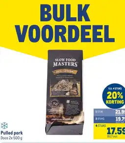 Makro Pulled pork aanbieding