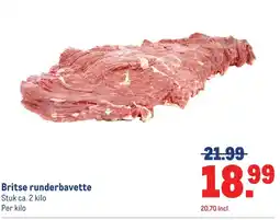 Makro Britse runderbavette aanbieding