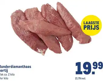 Makro Runderdiamanthaas partij aanbieding