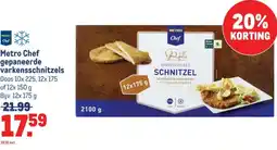 Makro Metro Chef gepaneerde varkensschnitzels aanbieding