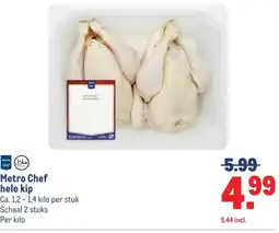 Makro Metro Chef hele kip aanbieding
