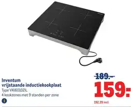 Makro Inventum vrijstaande inductiekookplaat aanbieding
