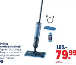Makro Philips elektrische dweil aanbieding
