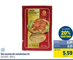 Makro Geroosterde eendenborst aanbieding