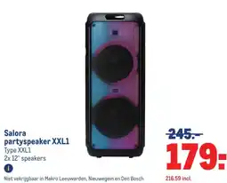 Makro Salora partyspeaker XXL1 aanbieding