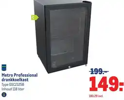 Makro Metro Professional drankkoelkast aanbieding