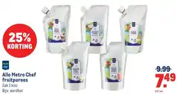 Makro Alle Metro Chef fruitpurees aanbieding