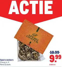 Makro Apero oesters aanbieding