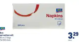 Makro Aro servetten wit aanbieding