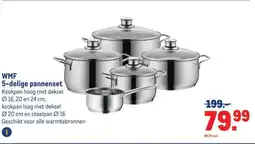 Makro WMF 5-delige pannenset aanbieding