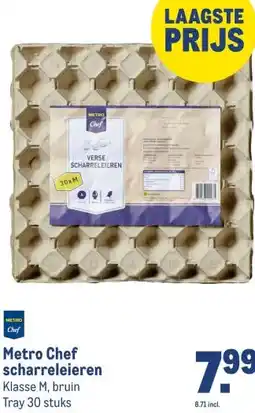 Makro Metro Chef scharreleieren aanbieding