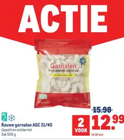 Makro Rauwe garnalen ASC 31/40 aanbieding