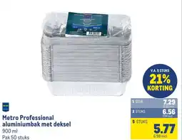 Makro Metro Professional aluminiumbak met deksel aanbieding