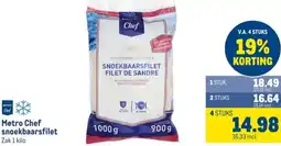 Makro Metro Chef snoekbaarsfilet aanbieding