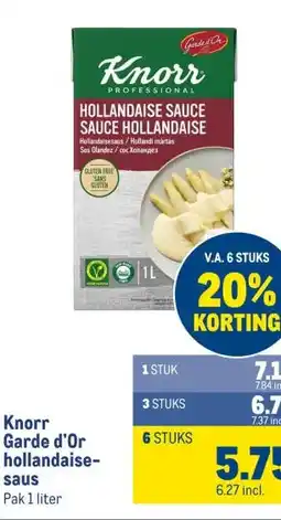 Makro Knorr Garde d'Or hollandaise- saus aanbieding