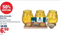 Makro Alle citronella kaarsen aanbieding
