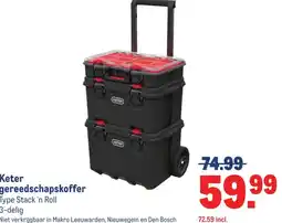 Makro Keter gereedschapskoffer aanbieding