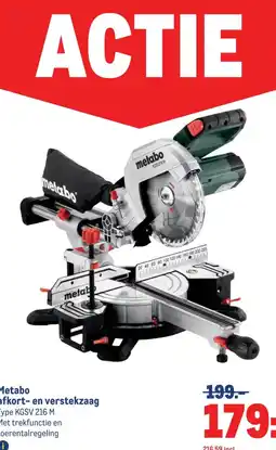Makro Metabo afkort- en verstekzaag aanbieding