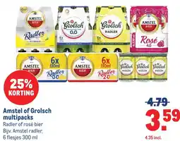 Makro Amstel of Grolsch multipacks aanbieding