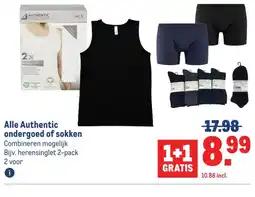 Makro Alle Authentic ondergoed of sokken aanbieding