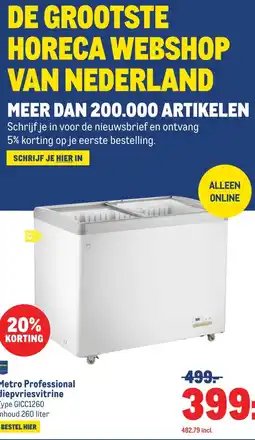 Makro Metro Professional diepvriesvitrine aanbieding