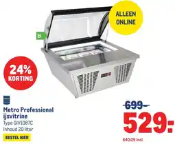 Makro Metro Professional ijsvitrine aanbieding