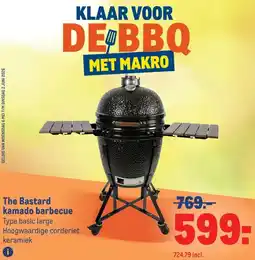 Makro The Bastard kamado barbecue aanbieding