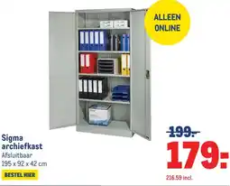 Makro Sigma archiefkast aanbieding