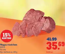 Makro Wagyu rundvlees aanbieding