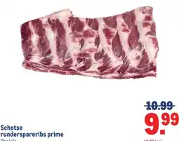 Makro Schotse runderspareribs prime aanbieding