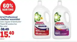 Makro Ariel Professional vloeibaar wasmiddel aanbieding