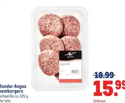 Makro Runder Angus hamburgers aanbieding