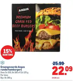 Makro Graangevoerde Angus runderhamburgers aanbieding