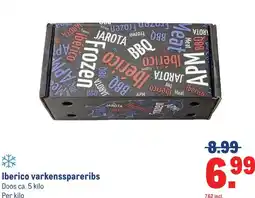 Makro Iberico varkensspareribs aanbieding