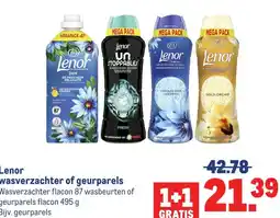 Makro Lenor wasverzachter of geurparels aanbieding