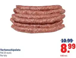 Makro Varkenschipolata aanbieding