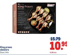 Makro King prawn skewers aanbieding