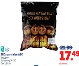 Makro BBQ-garnalen ASC aanbieding