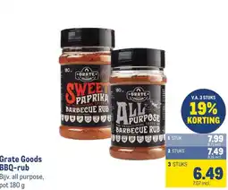 Makro Grate Goods BBQ-rub aanbieding