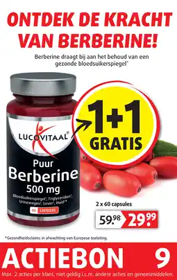 Lucovitaal Puur Berberine 500 mg aanbieding