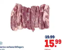 Makro Iberico varkensribfingers aanbieding
